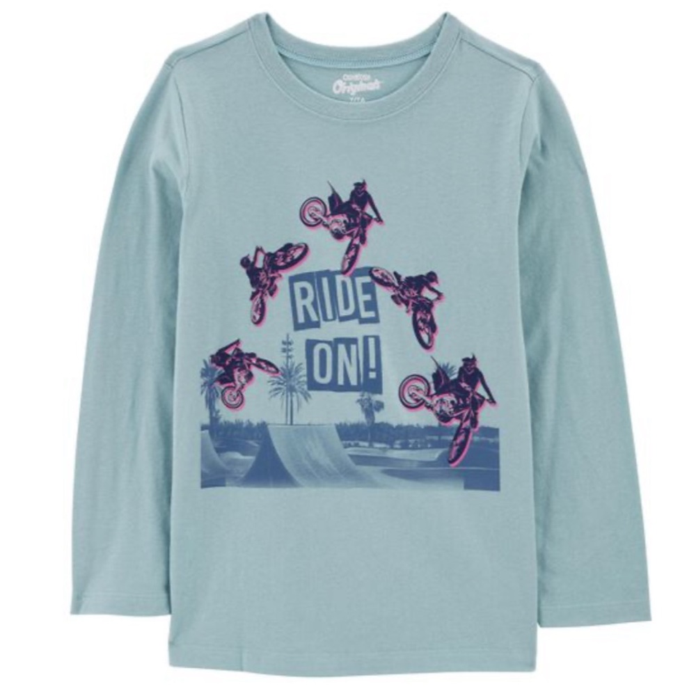 OshKosh Boys Dirt Bike Moto Motorcycle Tee Shirt